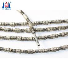 HUAZUAN diamond wire saw cutting steel pipe 11.5mm 40 beads